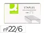 Q-connect Grapas 22/6 24/6 Galvanizadas Caja de 1000 Unidades