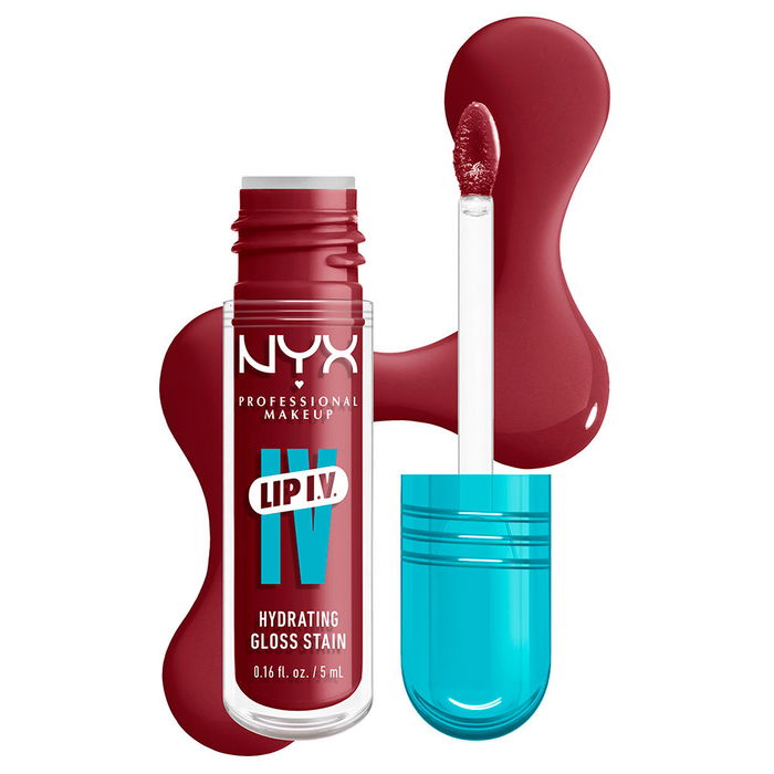 NYX PROFESSIONAL MAKE UP LIP IV gloss #08 Drippin' in rose, Labial con acabado gloss e hidratación hasta 12 horas, 5 ml NYX PROFESSIONAL MAKE UP LIP IV gloss #08 Drippin' in rose, Labial con acabado gloss e hidratación hasta 12 horas, 5 ml