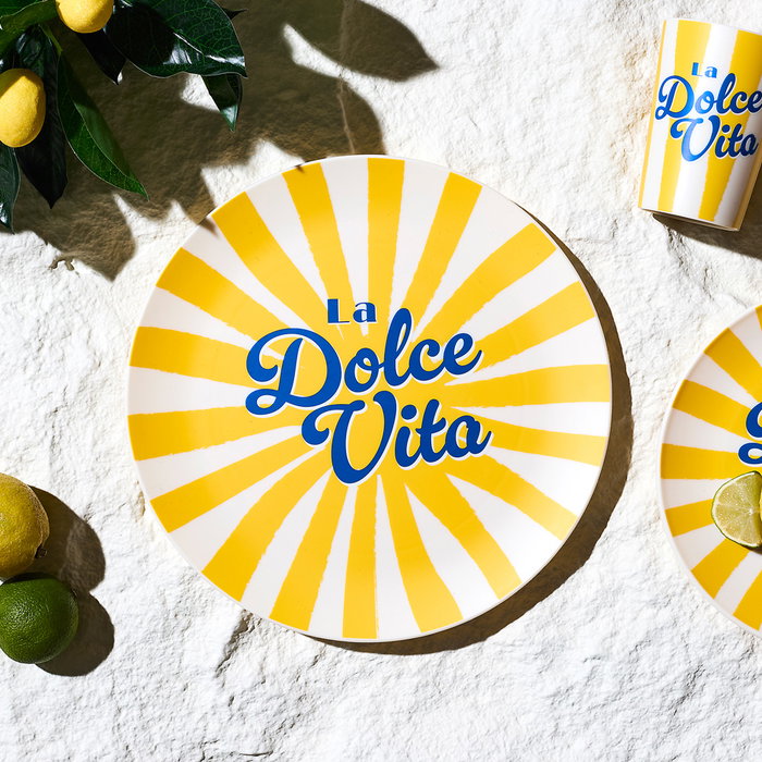 Home Deco Factory Plato Llano Dolce Vita de 26 cm