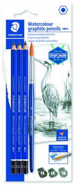 Lapiz De Grafito Staedtler Design Journey 100A Lumograph Aquarell Blister De 3