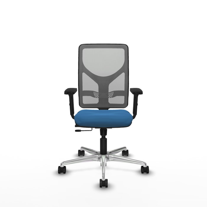 PIQUERAS Y CRESPO Silla de oficina Motilla Azul claro/Gris con Mecanismo Sincro/Traslack