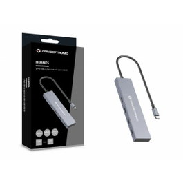 Conceptronic HUBBIES14G Hub USB-C con 4 Puertos USB 3.2 Gen 2 y 100W PD