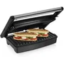 Tristar Grill Eléctrico GR-2859 | Parrilla de Contacto 1500W, Superficie 27.5x18cm, Apertura 180°, Acero Inoxidable