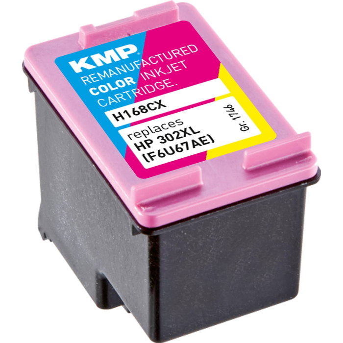KMP H168CX Cartucho de tinta de color compatible con HP F6U67AE KMP H168CX Cartucho de tinta de color compatible con HP F6U67AE