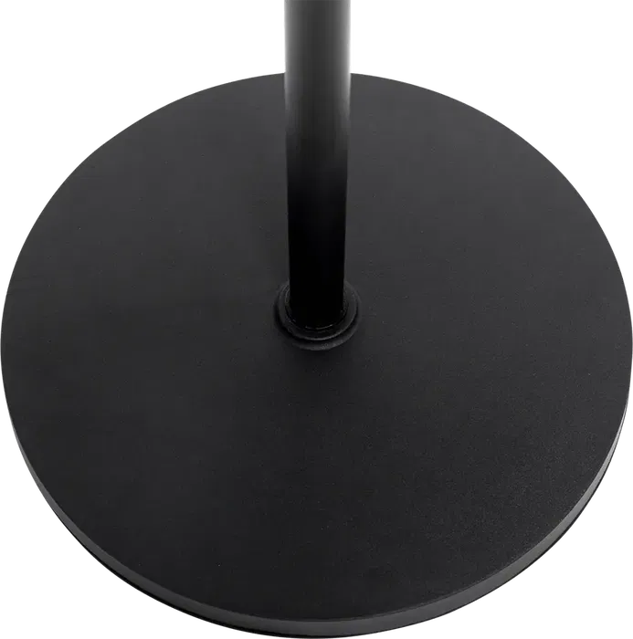 SBG Soporte de Micrófono Recto de Suelo con Base Redonda 30cm | Altura Ajustable 889-1625mm | Acero Negro