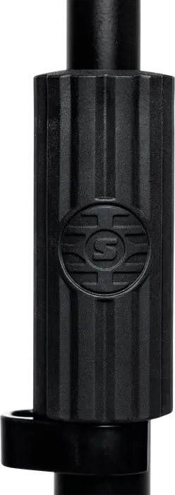 SBG Soporte de Micrófono Recto de Suelo con Base Redonda 30cm | Altura Ajustable 889-1625mm | Acero Negro