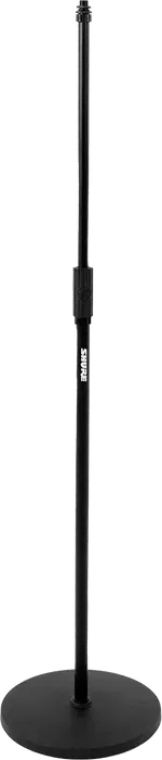 SBG Soporte de Micrófono Recto de Suelo con Base Redonda 30cm | Altura Ajustable 889-1625mm | Acero Negro