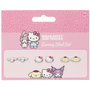 The Carat Shop Juego de Pendientes de Botón Hello Kitty, Cinnamoroll y Pompompurin