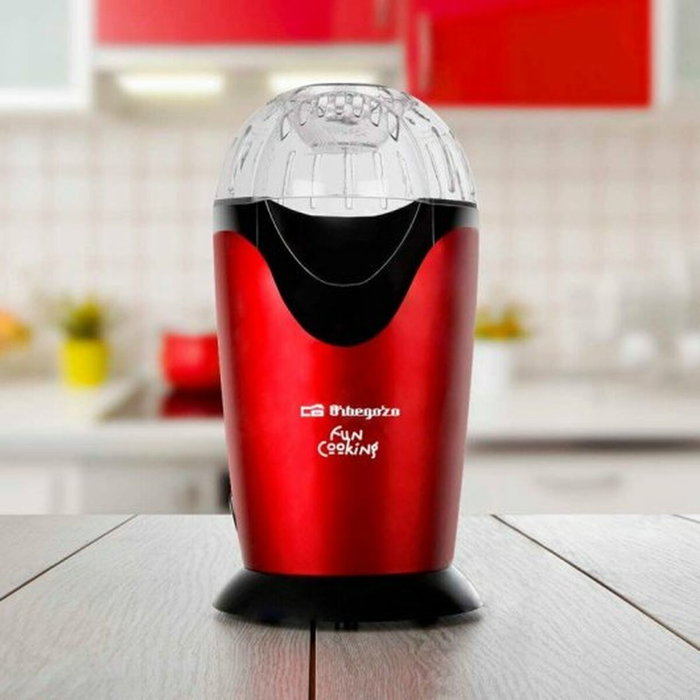Orbegozo PA 4300 Palomitero Portátil 1000W Rojo Metalizado