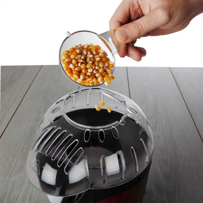 Orbegozo PA 4300 Palomitero Máquina para Palomitas de Maíz, 1000W, 3 Minutos, Portátil, Tapa Transparente, Color Rojo