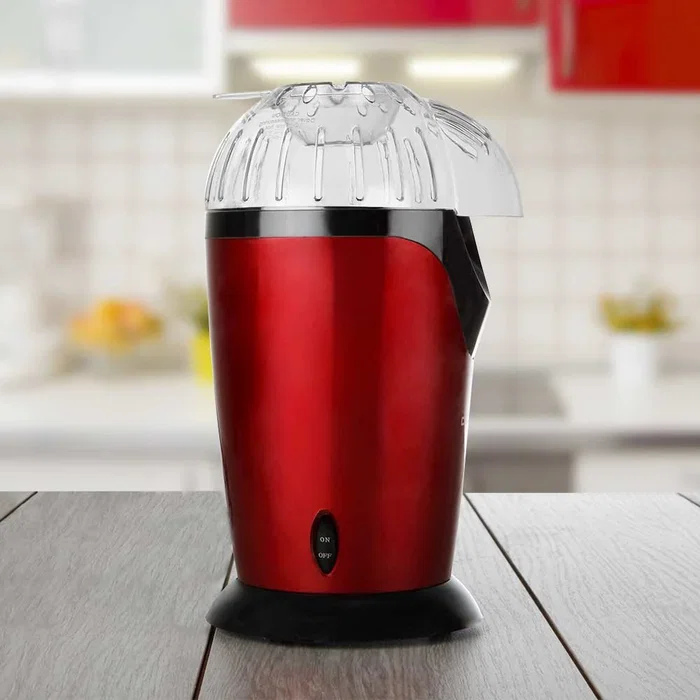 Orbegozo PA 4300 Palomitero Máquina para Palomitas de Maíz, 1000W, 3 Minutos, Portátil, Tapa Transparente, Color Rojo