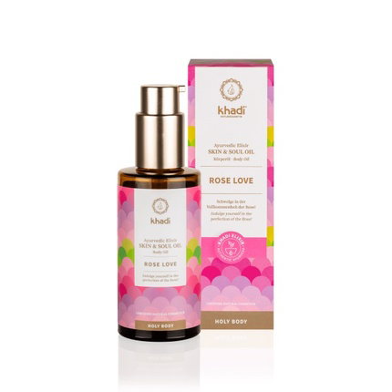 KHADI Aceite Elixir Ayurveda Rosa Regenerante 100ml KHADI Aceite Elixir Ayurveda Rosa Regenerante 100ml