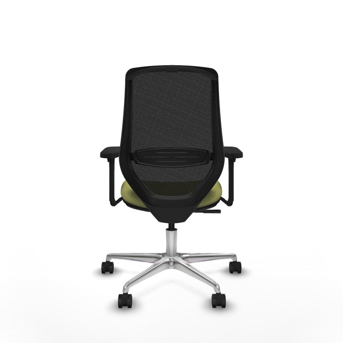 PIQUERAS Y CRESPO Silla de oficina Mardos con mecanismo Sincro, Verde oliva y Negro
