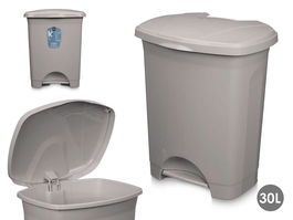 Arte Regal Papelera Pedal Plástico 30L Gris 39x47x32cm (Set de 4)