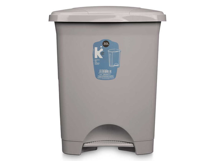 Arte Regal Papelera Pedal Plástico 30L Gris 39x47x32cm (Set de 4)
