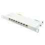 GoodConnections Patchpanel 10" Cat. 6A 8-P 0,5HE Blanco
