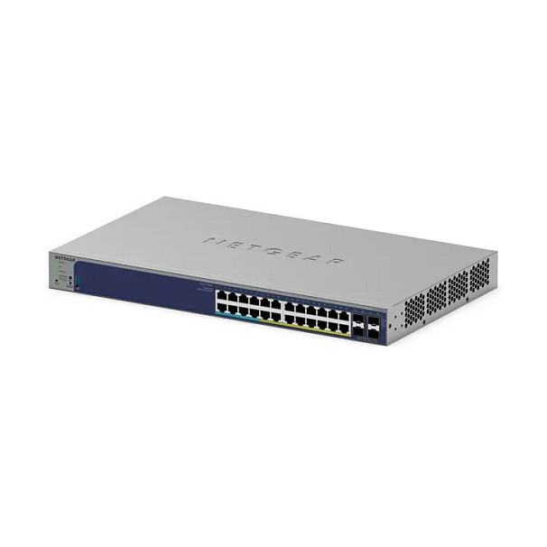 NETGEAR GS728TXUP Switch PoE Gestionado, 28 Puertos Gigabit Ethernet, 4 Puertos SFP+, 420W PoE Budget