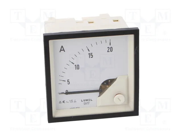 LUMEL EA17N Amperímetro para panel 0-20A AC True RMS
