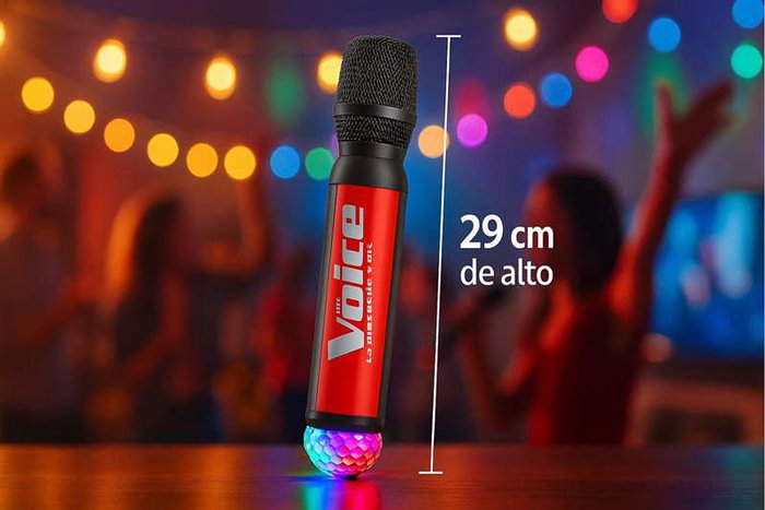 iDance Micrófono Inalámbrico con Luz y Karaoke, 28x5,4 cm iDance Micrófono Inalámbrico con Luz y Karaoke, 28x5,4 cm