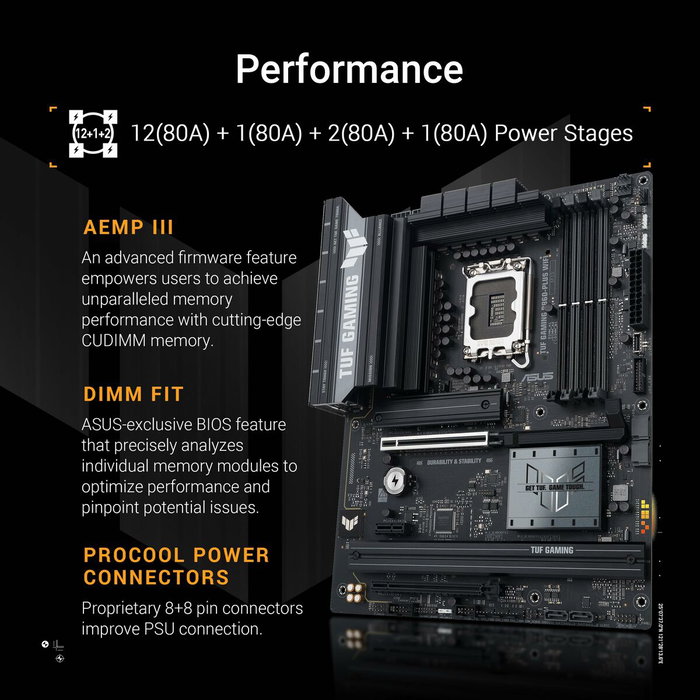 Asus TUF Gaming B860-Plus WiFi ATX DDR5 LGA 1851