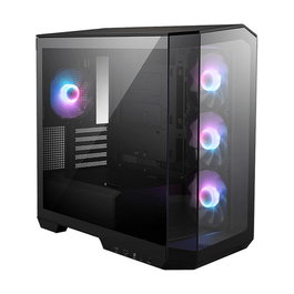 MSI MAG PANO M100R PZ Torre PC Gaming Micro-ATX/ITX Negro con Ventana Lateral, 4 Ventiladores RGB y 5 Ranuras de Expansión, Ref. M100R PZ