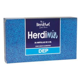 HERDIBEL Herdimin Dep Depresion 30 Ampollas - Complemento Alimenticio con Magnesio y Zinc para Sistema Nervioso