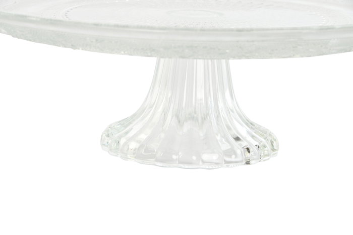 DKD Home Decor Plato de Cristal Grabado Transparente con Pie 29x29x9,2 cm DKD Home Decor Plato de Cristal Grabado Transparente con Pie 29x29x9,2 cm