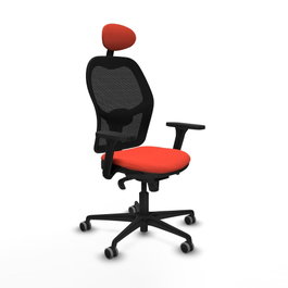 PIQUERAS Y CRESPO Silla de oficina Jorquera Naranja y Negro