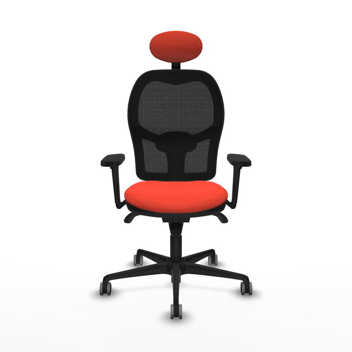 PIQUERAS Y CRESPO Silla de oficina Jorquera Naranja y Negro
