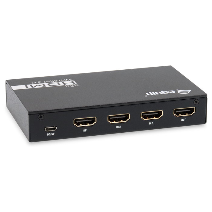 Equip Switch HDMI 2.0 3x1 4K/60Hz Negro Equip Switch HDMI 2.0 3x1 4K/60Hz Negro