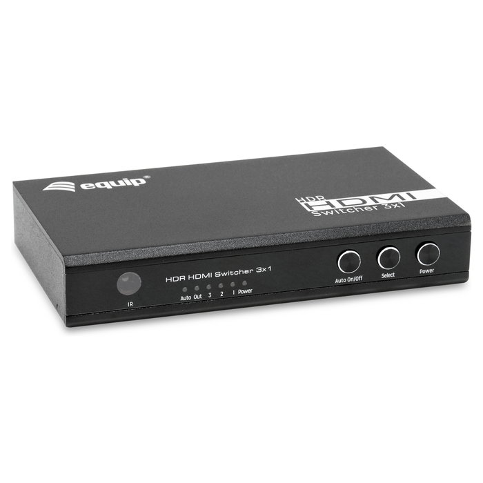 Equip Switch HDMI 2.0 3x1 4K/60Hz Negro Equip Switch HDMI 2.0 3x1 4K/60Hz Negro