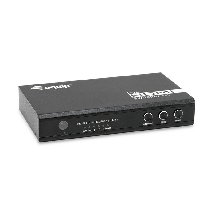 Equip Switch HDMI 2.0 3x1 4K/60Hz Negro Equip Switch HDMI 2.0 3x1 4K/60Hz Negro