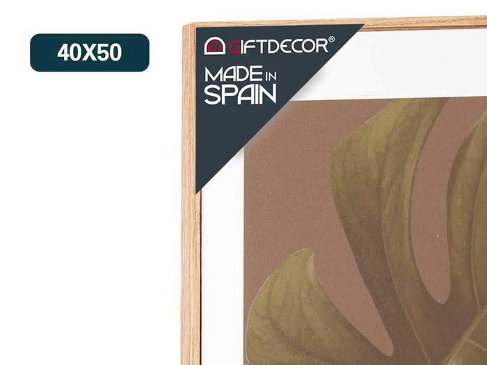 Giftdecor Cuadro Hoja Desierto Moldura Haya Surtidos 41.5x51.5x2 cm (Set de 2) Giftdecor Cuadro Hoja Desierto Moldura Haya Surtidos 41.5x51.5x2 cm (Set de 2)