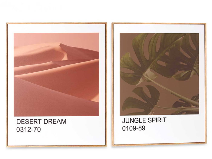 Giftdecor Cuadro Hoja Desierto Moldura Haya Surtidos 41.5x51.5x2 cm (Set de 2) Giftdecor Cuadro Hoja Desierto Moldura Haya Surtidos 41.5x51.5x2 cm (Set de 2)