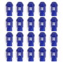 Omp OMPS09911207 Juego de 20 Tuercas de Aluminio M12x1.25 Llave 19 Largo 40 mm Azul