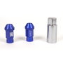 Omp OMPS09911207 Juego de 20 Tuercas de Aluminio M12x1.25 Llave 19 Largo 40 mm Azul