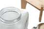 DKD Home Decor Dispensador de Bebidas de Cristal y Bambú 3,5L