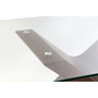 DKD Home Decor Mesa de Comedor Moderna Marrón Oscuro Transparente 180 x 100 x 76 cm