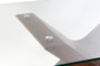 DKD Home Decor Mesa de Comedor Moderna Marrón Oscuro Transparente 180 x 100 x 76 cm