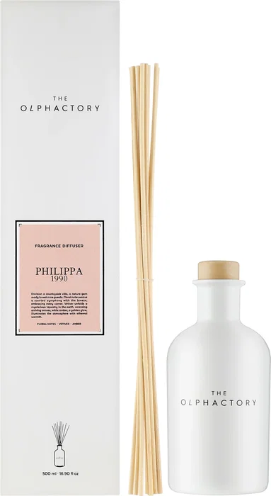 The Olphactory Philippa 1990 Difusor de aroma con varillas 500 ml The Olphactory Philippa 1990 Difusor de aroma con varillas 500 ml