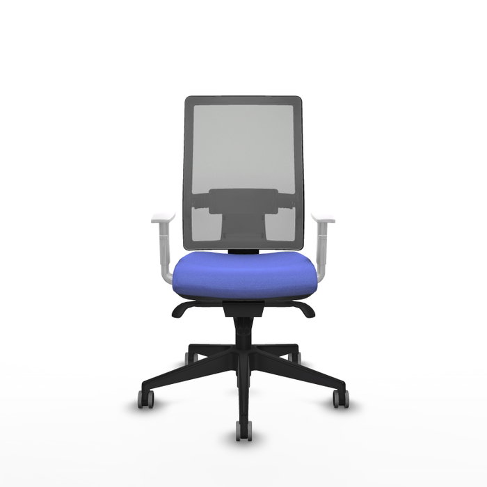 PIQUERAS Y CRESPO Silla de oficina Horna con mecanismo Sincro, Azul claro y Gris