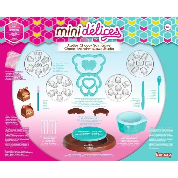 Lansay Juego Creativo Taller de Chocolate y Nubes A partir de 6 Años Incluye Moldes y Pincel