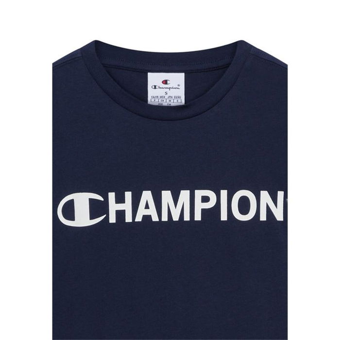 Camiseta de Manga Corta Infantil Champion Graphic Shop Azul marino L