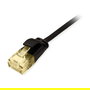EQUIP Patchkabel Cat6A U/UTP LSZH SlimFlex 3m Negro RJ45, 626906, Compatible con 10GBase-T, PoE+, 10GbE, Plug and Play