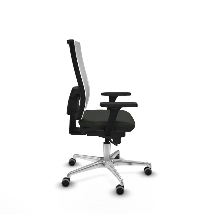 PIQUERAS Y CRESPO Silla de oficina Horna con mecanismo Sincro, Negro/Blanco