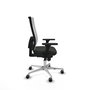 PIQUERAS Y CRESPO Silla de oficina Horna con mecanismo Sincro, Negro/Blanco