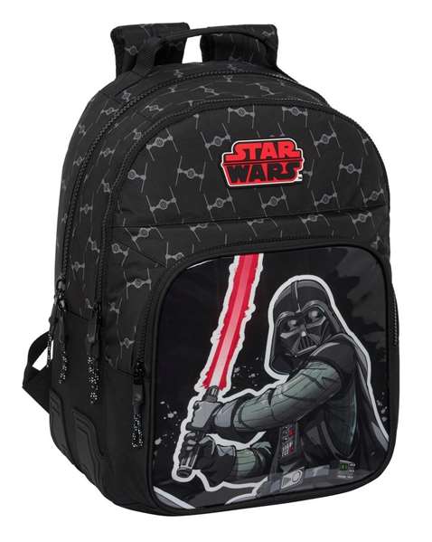 Mochila Escolar Star Wars The fighter Negro 32 x 42 x 15 cm