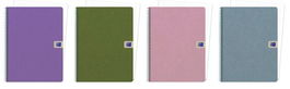 Bloc Oxford Nature Eu.Book 1 Micro.Tapa Dura A4+ 80H Cuadric.5X5 90G Col.Sur.(4) (Set de 5)