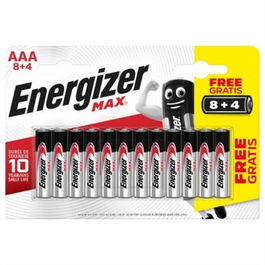 Energizer Pilas MAX AAA LR03 x12 (8+4) E301531207