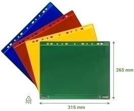 Funda Tarifold Magnetica Doble Cara Multitaladro A4 Azul Bolsa De 5